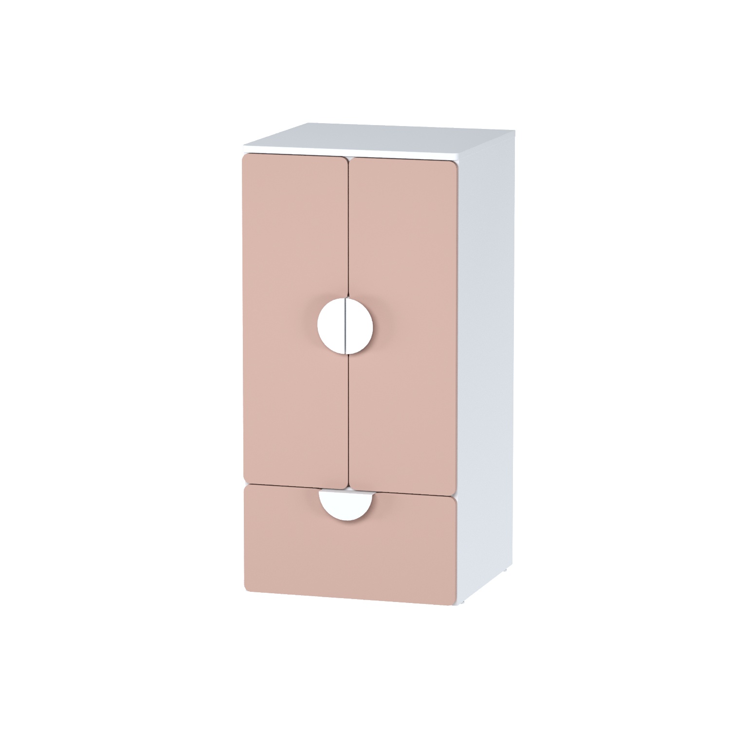 с двумя дверьми, полкой и ящиком ПИКСИ